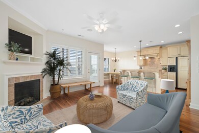 Open living space w/ fireplace