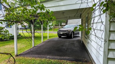 Attached carport adds additional parking