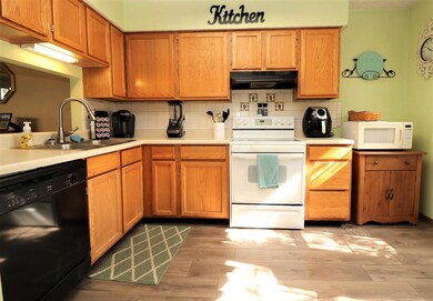 Kitchen with pass thru window