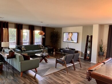 Living area featuring wood finished floors