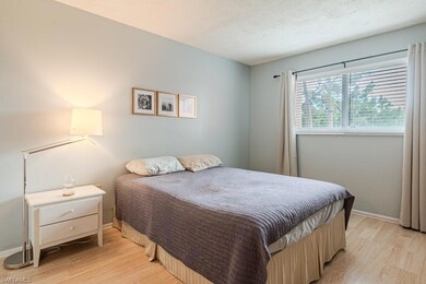 Bedroom with light wood-type flooring
