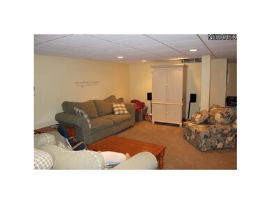 Finished basement is the perfect place to relax.