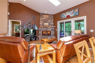 The screened porch is through the sliding glass do