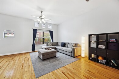 Spacious family room with great windows