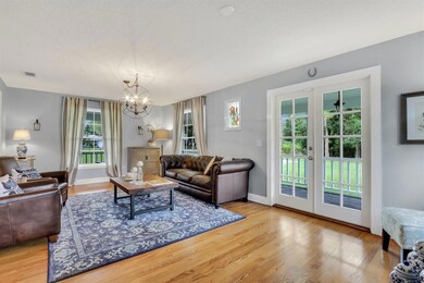 French doors to porch
