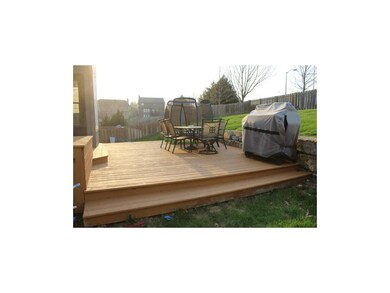 Newly refinished deck