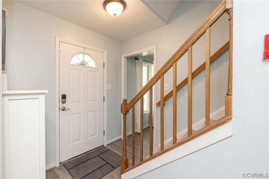 Entryway featuring hardwood / wood-style floors