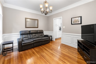 Set up as a sitting room