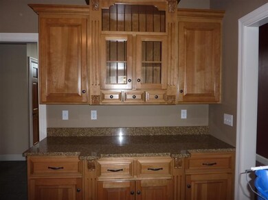 Plenty of cabinets and work space.