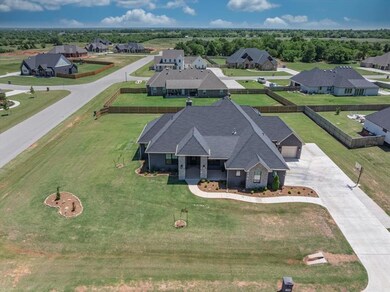 Aerial perspective of suburban area