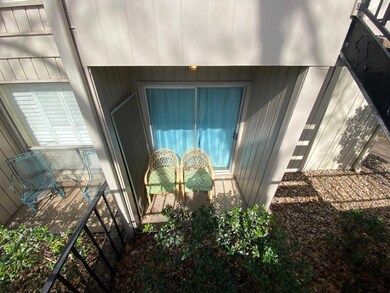 Patio outside of bedroom.