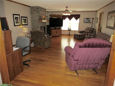Huge Living room with beautiful hardwood floors.