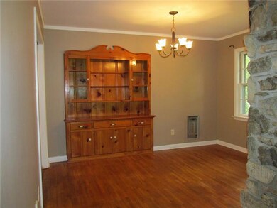Formal Dining Room with built in china cabinet