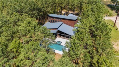 Drone / aerial view with a view of trees