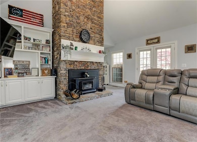 View of front of house featuring a porch and a fro