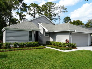 Manicured landscaping