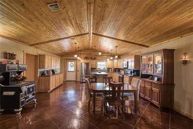 Dining area and kitchen