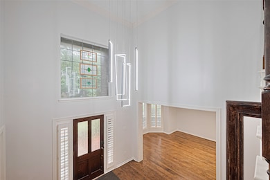 From the upstairs landing, enjoy a stunning view o