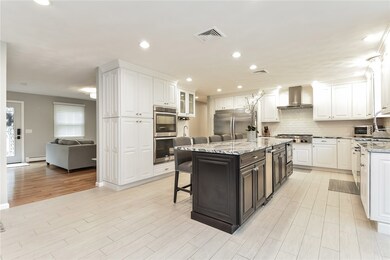 Great open flow from family room to kitchen to liv