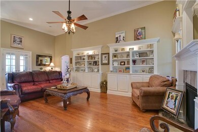 View From your Kitchen into the Family Room into the office/library and into the wing of the house with the 2nd and 3rd bedroom