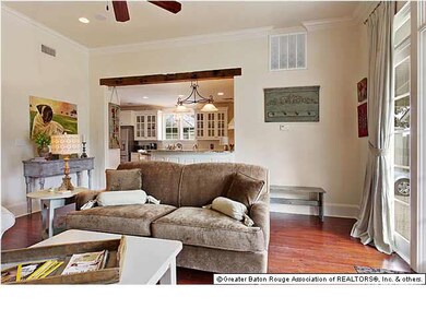 Great light from french doors to backyard