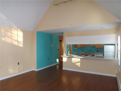 Looking into the kitchen area with...
