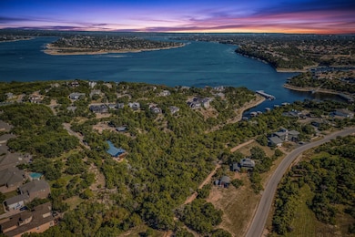 Aerial view at dusk of a water view