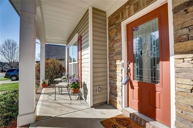 Inviting front porch to enjoy the morning sun with