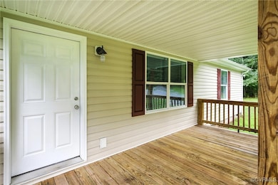 View of wooden porch