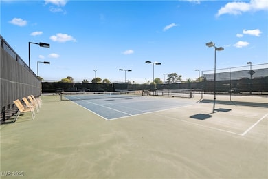 View of tennis court