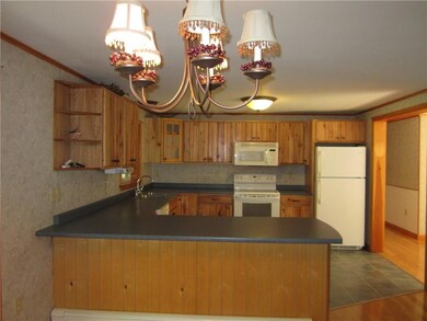 Counter top with bar area for casual...