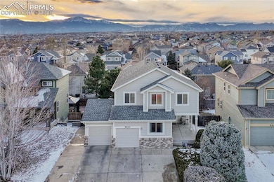 Aerial shot of home