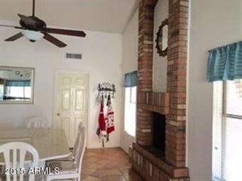 Fireplace in Eat In Kitchen