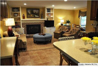 Keeping Room has fireplace, built-in cabinets, and