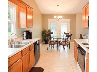 Kitchen is open to the dining room.