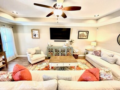 Open floorplan w lovely trey ceiling