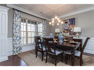 Photo of another Cypress dining room. Picture mold