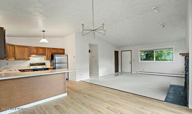 Living room and kitchen