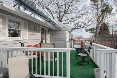 back deck with view of the ocean.