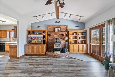 Wood Burner & Custom Oak Shelving
