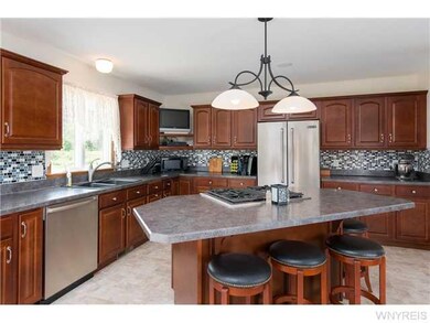 Kitchen. Large kitchen with granite sink, island..