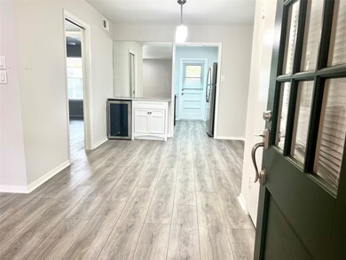 Entering the condo, living room is on the left.