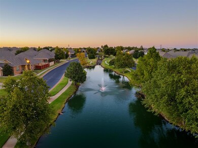 Aerial view at dusk with a water view