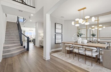 Spacious dining area *Photos of furnished model. N
