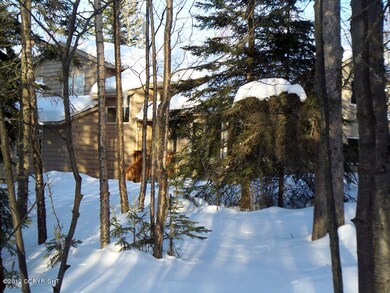 Front Door Through the Trees