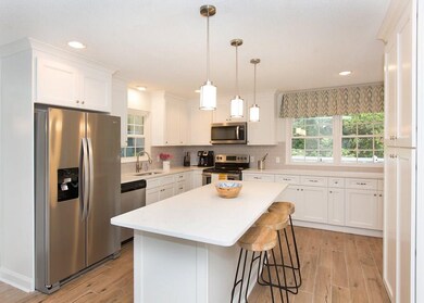 stainless appliances and quartz countertops