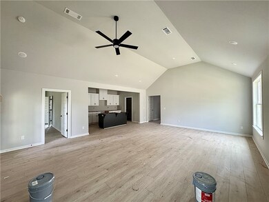 The space is designed for relaxed living and enter
