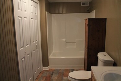 slate flooring and all new fixtures