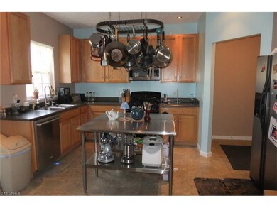 Kitchen oak cabinets, dual stainless steel sink bo