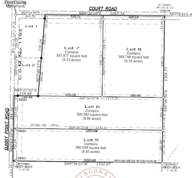 6800 Sunny Point Lot 8 Rd, Egg Harbor, WI 54209 - photo 3